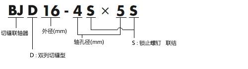 BJD型号表示举例